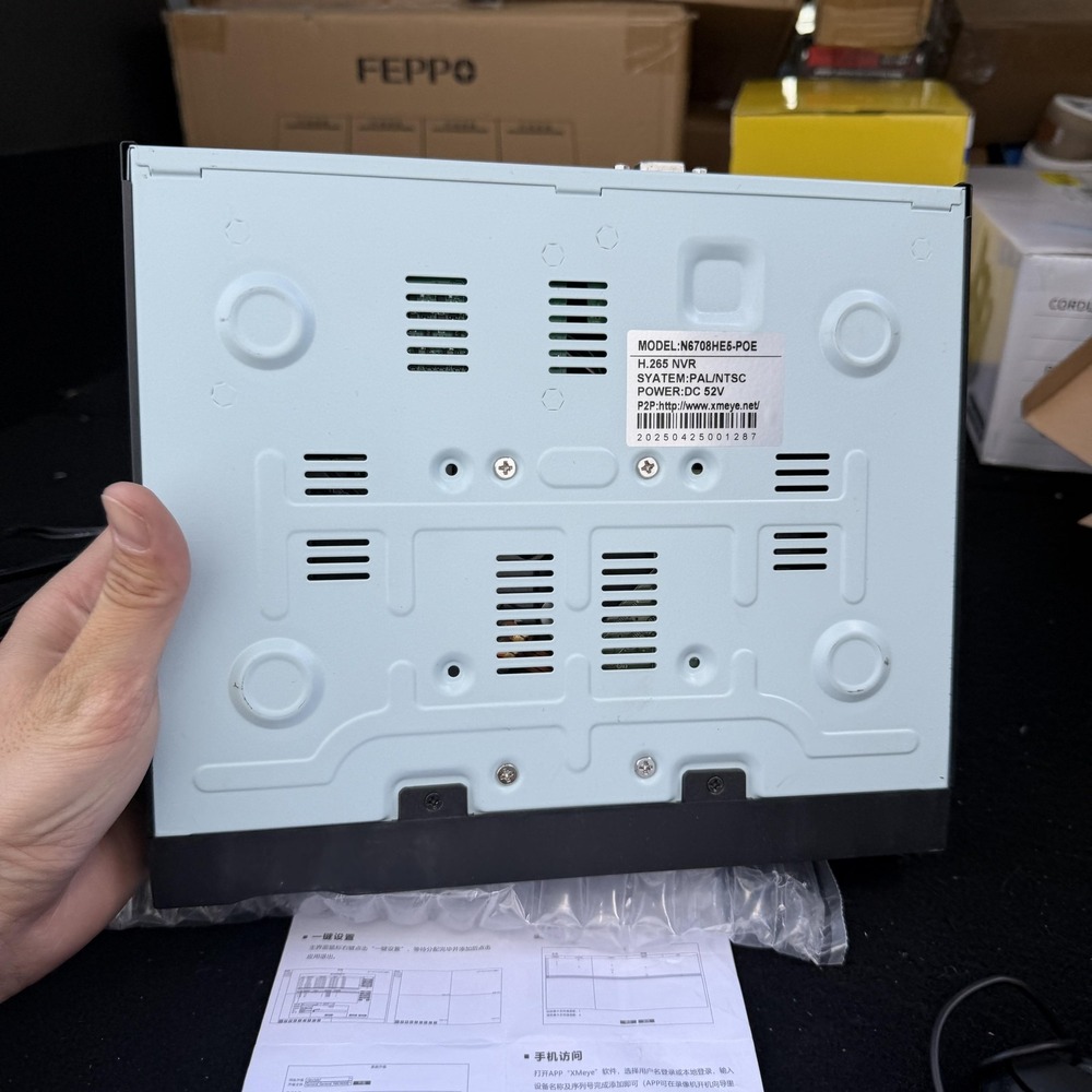 FOERS N6708HE5-POE 8CH H.265 NVR PoE IP Security System 500GB HDMI VGA - Picture 14 of 15